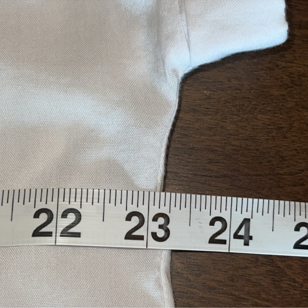 NWOT Splendid Classic White Button-Front Short Sleeve Shirt Sz. MD - Picture 13 of 14